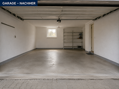 Nachher Entrümpelung Garage Wien